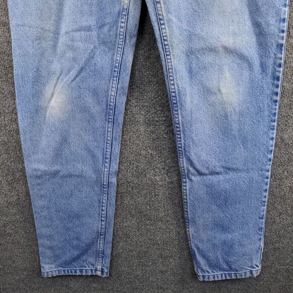 L.A. Blues Women's Slim Tapered Leg Jeans Blue 14 Long Light Stone Wash Denim - Picture 5 of 12